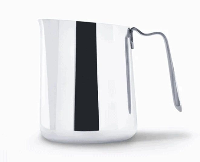 latte art steaming pitcher