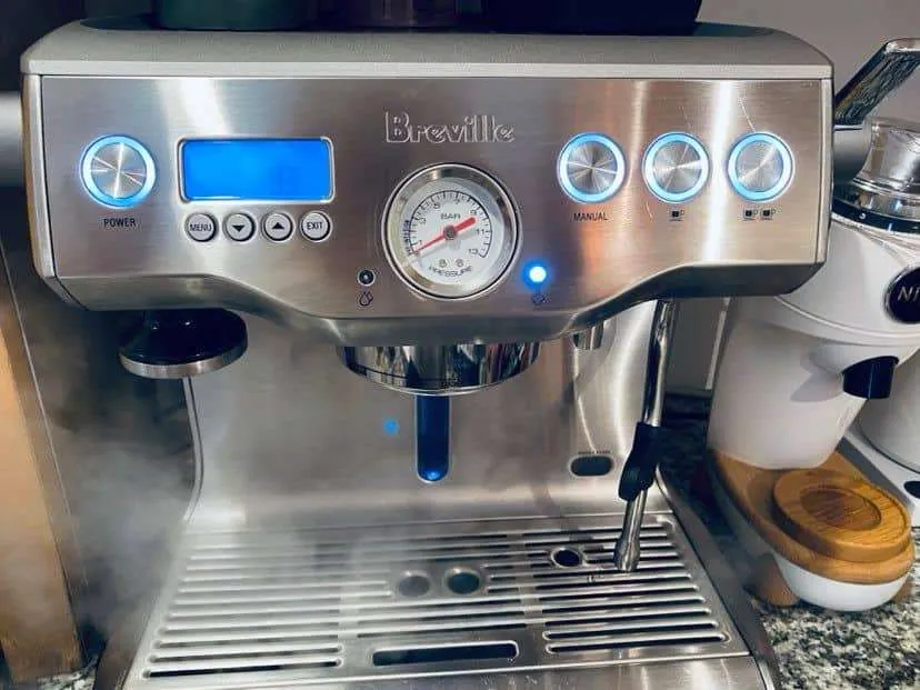 how to clean a breville espresso machine