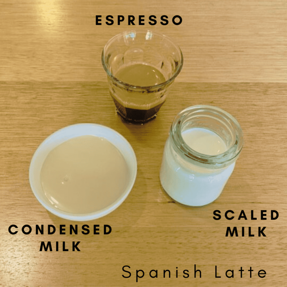 Spanish Latte Ingredients